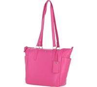 Ashwood Women’s Elegant Leather Tote Bag, Genuine Leather Handbag with Silver Hardware & Multiple Pockets, Shoulder Bag for Work, Travel & Everyday Use: Oxford (Hot Pink)