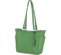 Ashwood Women’s Elegant Leather Tote Bag, Genuine Leather Handbag with Silver Hardware & Multiple Pockets, Shoulder Bag for Work, Travel & Everyday Use: Oxford (Fern)