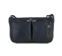 Ashwood Women’s Genuine Leather Crossbody Bag - Classic Black Shoulder Bag with Zip Closure & Adjustable Strap : Iverness (Black)