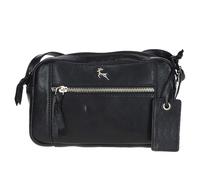 Ashwood Women’s Genuine Leather Crossbody Bag - Classic Everyday Shoulder Bag with Adjustable Strap & Zip Closure: Audrey (Black)