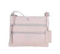 Ashwood Women’s Genuine Leather Crossbody Bag - Compact Shoulder Bag with Zip Closure & Adjustable Strap: Ayr (Blush)