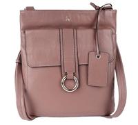 Ashwood Women’s Genuine Leather Crossbody - Elegant Shoulder Handbag with Adjustable Strap, Secure Zip Closure & Multiple Pockets: 64033 (Rose)