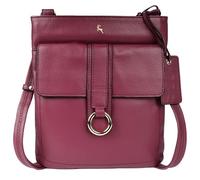 Ashwood Women’s Genuine Leather Crossbody - Elegant Shoulder Handbag with Adjustable Strap, Secure Zip Closure & Multiple Pockets: 64033 (Light Wine)