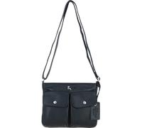 Ashwood Women’s Genuine Leather Crossbody & Shoulder Bag with Adjustable Strap & Zip Closure: Cardiff (Black)