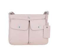 Ashwood Women’s Genuine Leather Crossbody & Shoulder Bag with Adjustable Strap & Zip Closure: Cardiff (Blush)