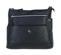 Ashwood Women’s Leather Shoulder Bag, Crossbody Bag for Women, Stylish Everyday Tote with Multiple Pockets & Silver Hardware: Derby (Black)