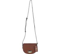 Ashwood Women’s Real Leather Saddle Crossbody Bag - Women's Shoulder Bag with Twist-Lock Closure, Adjustable Strap & Signature Tag: 63753 (2 Tone Tan)