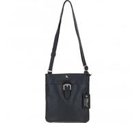 Ashwood Women's Genuine Leather Cross Body Bag - Soft Lambs Leather with Zip Closure, External Pockets & Adjustable Strap - Organised Travel Shoulder Bag: 63621/Tab (Black)