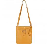 Ashwood Women's Genuine Leather Cross Body Bag - Soft Lambs Leather with Zip Closure, External Pockets & Adjustable Strap - Organised Travel Shoulder Bag: 63621/Tab (Mustard)