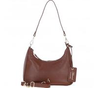 Ashwood Women's Genuine Leather Shoulder x Crossbody Bag with Detachable Strap - Zip Top Handbag - 64397 (2 Tone Tan)