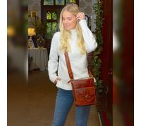 Ashwood Womens Vintage Small Leather Shoulder Bag: G20 - One Size - Honey - Leather