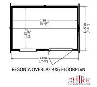 Ashworth 5' 9" x 3' 11" Reverse Apex Shed - Premium Pressure Treated Overlap