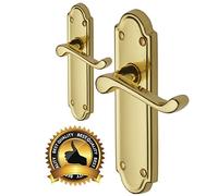 Ashworth Style Modern Brass Lever Latch Modern Door Handle x2