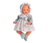 AsÍ Koke Grey And White Dress 36 Cm Doll