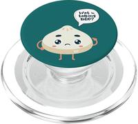 Asia Chinese Watcha Talking Bao About Siopao Dimsum Food Pun PopSockets PopGrip for MagSafe