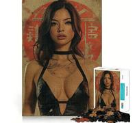 Asia Girl Jigsaw Puzzle 1000 Piece for Adults Stress Less Indoor Fun Home Enjoyable Night Play (38x26cm)