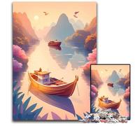 Asia Sunset Serenade Jigsaw Puzzles for Adults 1000 Piece Impossible Jigsaw Puzzles for Adults Perfect for Teenagers & Home Decor 1000 PCS(38x26cm)