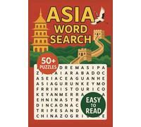 Asia Word Search Book for Adults, Kids & Seniors: 50+ Puzzles Featuring Countries, Capitals, Landmarks, Culture, Food & More | Fun Educational Brain ... Seniors & Families in Large Print Format