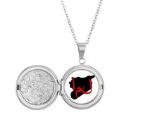 Asiac Language Quote Hope Locket Necklace Hold Picture Jewelry Birthday Gift