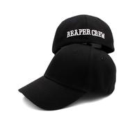 ASIAD Cap SOA Black Hats Sons Anarchy for Reaper Crew Fitted Baseball Cap Women Men's Letters Embroidered Hat Hip Hop Hat for Men,Black