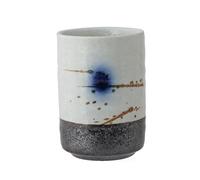 ASIAD Japanese Style Teacup Water Cup Stoneware Ceramic Hand-Painted Kungfu Teacup, Handmade Tea Ceremony Drinkware,White