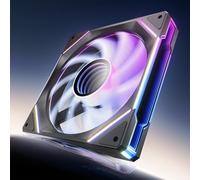 AsiaHorse AMICIMega 140mm ARGB PC Case Fan HDB Bearing 1800 RPM High Airflow 89.77 CFM High Static Pressure 3.24 mmH2O 50000 Hours Lifespan 4Pin PWM 5V 3Pin ARGB Black