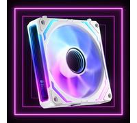 AsiaHorse COSMIQ Reverse Blade 120MM ARGB PC Case Fan (1 Pack) Infinity Mirror Daisy Chain Design FDB Bearing 2000 RPM PWM High Airflow 68.5 CFM 5V 3Pin RGB Sync White