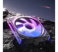 AsiaHorse DAWN Pro 120mm ARGB PC Case Fan [1 Pack] Infinity Mirror Daisy Chain HDB Bearing 1850 RPM PWM High Airflow 71 CFM High Static Pressure 2.6 mmH2O 5V 3Pin RGB Sync