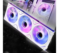 AsiaHorse DAWN Pro ARGB PC Fan 120MM 3pcs Reverse (Intake) [Daisy Chain Fan] [Easy Cable Management] RGB Fan 4Pin PWM 5V 3Pin ARGB 1850RPM Air Flow 71CFM High Performance HDB Bearing 50,000 Hours Run