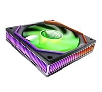 AsiaHorse Matrix Pro 120mm ARGB PWM PC Fan, 1-Pack with 24 LEDs and Full-Surround Infinity Mirror, 800-2000 RPM, 61.5 CFM, 2.15 mmH2O, 5V 3-Pin Sync, Forward Blade, Black