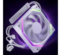 AsiaHorse Nyota Pro 120mm Case Fan, High Airflow PC Fan 120mm, Daisy Chain ARGB PC Case Fan, PWM 2000RPM Quiet Cooling, Forward Blade (Exhaust), White 1-Pack