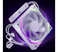AsiaHorse Nyota Pro 120mm Reverse Blade Fan, Intake PC Fan 120mm, Daisy Chain ARGB PC Case Fan, PWM 2000RPM Quiet Cooling, for Case Bottom/Side, White 1-Pack