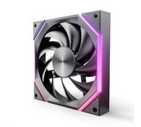 AsiaHorse NyotaMega 140mm ARGB PC Case Fan HDB Bearing 1800 RPM High Airflow 89.77 CFM High Static Pressure 3.24 mmH2O 50000 Hours Lifespan 4Pin PWM 5V 3Pin ARGB Black