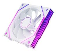 AsiaHorse NyotaUltra Daisy Chain Reverse Blade 120mm ARGB PC Case Fan Intake Fan Infinity Mirror HDB Bearing 2000 RPM 58.5 CFM 2.05 mmH2O 4Pin PWM 5V 3Pin ARGB White