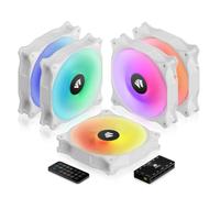 AsiaHorse WD-001 Series 120mm ARGB Case Fans, 5 Pack, 4.7 Inch, 5V, 5W, 1.8E+3 RPM, 53.38 CFM, 18 dB, Compatible with Desktop, Server