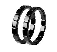 Asiamist Hemios Hematite Bracelet for Men Reclaim Your Confidence Hematite Stretch Bracelets Natural Stone Male Energy Inspirational Bracelet Jewelry Gift, M, Metal, no gemstone