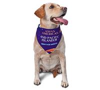 Asian American and Pacific Islander Heritage Month Spring Dog Bandanas Boy Bulk Puppy Kerchief Adjustable Soft Triangle Bibs Accessories for Small Medium Large Dogs Cats White