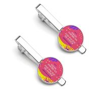 Asian American And Pacific Islander Heritage Month Tie Clips for Men 2 Pcs Necktie Bar Pinch Clothing Accessories Suitable for Wedding Business Anniversary