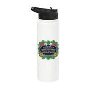 Asian American Pacific Islander Heritage Month AAPI Floral Stainless Steel Insulated Water Bottle