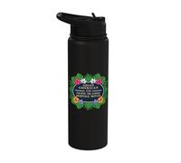 Asian American Pacific Islander Heritage Month AAPI Floral Stainless Steel Insulated Water Bottle