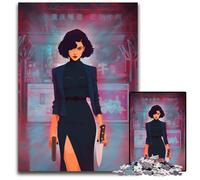 Asian Assassin JigsawPuzzle 1000 Pieces for Adults Wooden Puzzles Perfect for Christmas Halloween Easter New Year 1000 PCS(75x50cm)