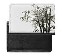 Asian Bamboo Passport Holder Vaccine Card Holder Travel Document Organizer Credit Card Organizer for Women/Men