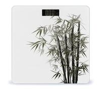 Asian Bamboo Smart Scale for Body Weight Digital Bathroom Scale Toughened Glass Weight Scale with Large LCD Backlight Display High Precision Scales Weighing Machine