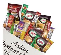 Asian Coffee Variety Sampler Set - 15 Authentic Instant Sachets from Asia | Rich 3-in-1 Blends, Espresso, Cappuccino & Macchiato - International Variety Gift Pack