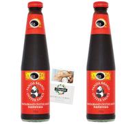 Asian Cooking Sauce Bundle LKK Panda Oyster Sauce 510ml 2 Pack + Brightdale Kitchen Booklet