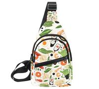 Asian Cuisine (3) Chest Daypack Crossbody Backpack for Women Men