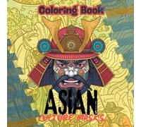 Asian culture masks: Coloring book