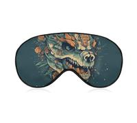Asian Dragon Skull Sleep Mask with Adjustable Strap, Comfortable & Soft Eye Mask for Sleeping Light Blocking, Lightweight & Breathable Eye Cover for Men Women