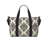 Asian Elephants Patterned Duffel Bag Handbag, can be Worn Crossbody or Shoulder, Suitable for Travel and Camping.