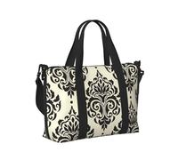 Asian Elephants Print Travel Hand Bag Women Men Shoulder Strap Tote for Weekend Getaway Gym Vacation